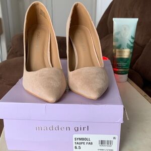 Madden Girl Beige Heels